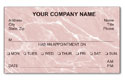 Rose Marble Appointment Cards